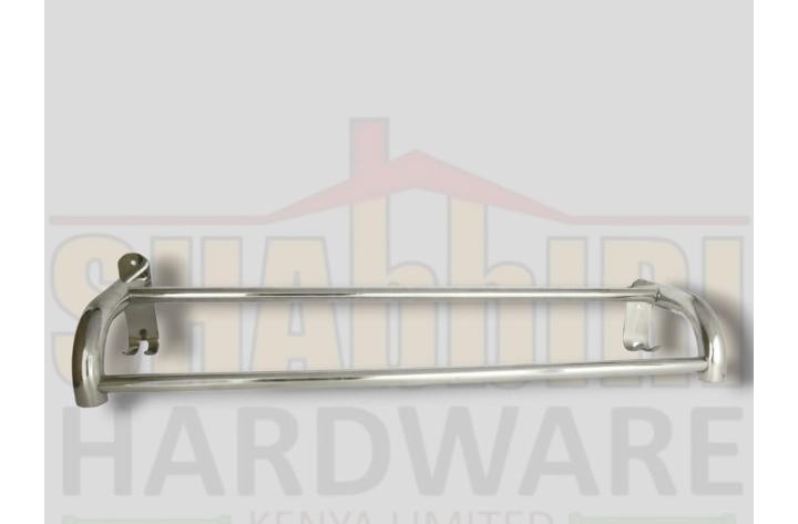 ( DOUBLE PLATE HOOK ) DOUBLE TOWEL RAIL 60 cm